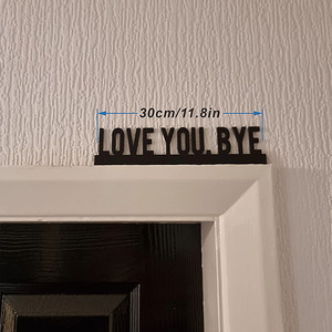 Goodbye Love You marco de puerta decoración de pared Punto de madera eslogan inglé<span class=keywords><strong>s</strong></span> signo para el hogar pasillo pegatina colgante de pared - Product Image 5