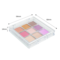 Palette de fards à paupières scintillants lumineux CC30545, fard à paupières nacré, maquillage pour peau foncée, en poudre