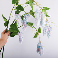 Fleurs artificielles en silicone doux au toucher, style lierre avec tiges, pour la décoration de la maison, des mariages et des fêtes