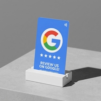 Carte RFID étanche 13,56 MHz avec puce de proximité NFC et code QR pour avis Google, idéale pour les réseaux sociaux et l'hôtellerie