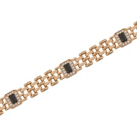 Collier de mode en gros pour femmes, collier en acier inoxydable pour hommes, or 14 carats