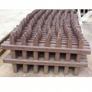 Clôture à Grain de bois moule pelouse garde-corps intérieur et extérieur cour jardin clôture cloison Villa clôture arbre plastique ciment béton - Product Image 5