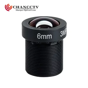 Lente Focal fija M12 para cámara CCTV, lente de 3 megapíxeles de 1/2, 7 pulgadas y 6mm