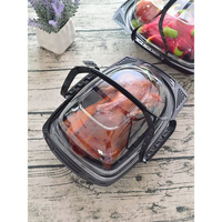 Boîte de poulet rôti jetable, boîte à emporter portable de qualité alimentaire, boîte de canard rôti au micro-ondes