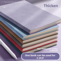Carnet de notes numérique en PU doux au toucher, impression numérique, cadeau, design élégant, pour étudiant, A5, agenda épaissi, B5, bloc-notes de bureau simple, reliure cousue