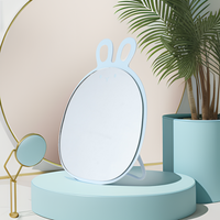 Miroir de maquillage rond réglable double face avec organisateur, Gmgaic, mignon, dessin animé, animal, haute apparence, couleur personnalisée exquise