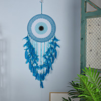 Grand attrape-rêves bohème en plumes, tapisserie murale écologique, décoration murale artisanale en plumes, cadeau pour la décoration intérieure, anniversaire