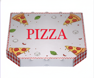 Cajas para Pizza con Ranuras, Caja de Embalaje con Logotipo Personalizado, Varios Tamaños, Corrugado, Alta Calidad, Reciclado, Impermeable, Portátil - Product Image 4