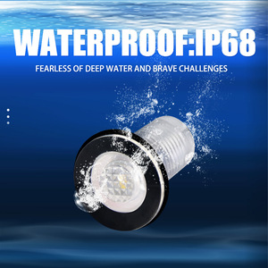 Lumière LED pour aquarium 12V 33mm bleue haute luminosité 120lm/W, durée de vie de 50000 heures pour bateau, réservoir, utilisation en extérieur - Product Image 3