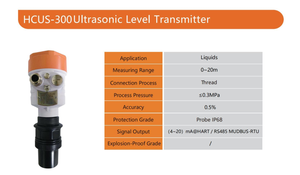 משדר ברמה אולטרה סאונד ייצור מקורי 4 ~ 20ma מיכל מים רמת חיישן lcd - Product Image 6