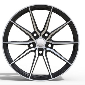 מלצר גלוס שחור מרובעים פנים מותאם אישית 22 אינץ 'גודל גדול <span class=keywords><strong>5x150</strong></span> monoblock גלגל rims מתאים לקסלוס lx570 - Product Image 3