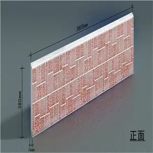 Veicolo esterno del pannello a sandwich dell'unità di elaborazione dei pannelli di parete 3d del pannello del metallo del bordo della casa della parete di 16mm