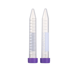 Tubos de centrífuga Xinlianchengrun de 15 ml, de plástico desechable, con tapas de rosca para uso en laboratorio. - Product Image 1