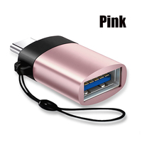 Adaptador Portátil Mini OTG Tipo C 3.1 Macho a USB 3.0 Hembra 5Gbps Plug and Play, Carcasa de Aleación de Zinc, Nuevo, para Laptop