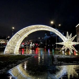 Large Star Motif <b>Lights</b> LED Christmas Decoration for Shopping Mall - Product Image 1