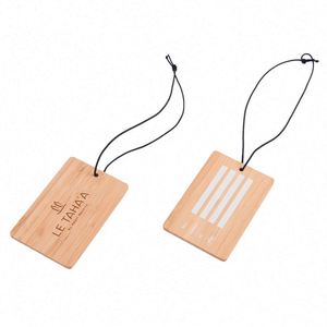 Hot Sale Custom Personalized <b>Gift</b> Bamboo Luggage Tag for Travel - Product Image 1