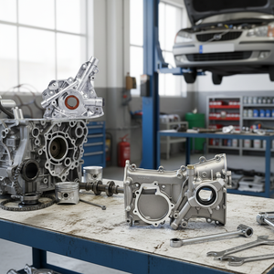 ปั๊มน้ำมันเครื่องยนต์อลูมิเนียมสำหรับ Opel Vauxhall ดีเซล Cruze (J300) 1.7 TD lkr 2011/2013 97376227 646253 Lu - Product Image 3