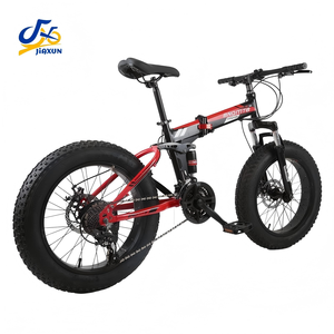 Bici Fat Bike Compatta Full Suspension 20 Pollici 21 Velocità Pieghevole MTB Pneumatici Larghi <span class=keywords><strong>4</strong></span>.0 Pollici Forcella in Lega di Alluminio Freni <span class=keywords><strong>a</strong></span> Doppio Disco per Fuoristrada - Product Image 5