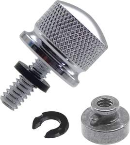 Kit de Pernos para Asiento de Motocicleta de Acero Inoxidable, Kit de Tuercas para Guardabarros con Rosca de 1/4-20 para Harley Davidson 1996-2024, Plateado - Product Image 2