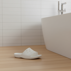 รองเท้า Crocs Classic Slide สำหรับทุกเพศ สีขาว ปลายเปิด พื้นรองเท้า EVA สำหรับทุกฤดูกาล ลายเรียบ - Product Image 2