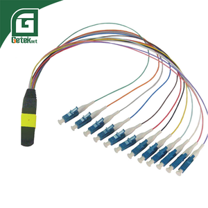 Cable de Conexión de Fibra Óptica GETEKnet OEM MTP MPO de 8, 12 y 24 Núcleos OM3 OM4 <span class=keywords><strong>OM5</strong></span> Macho/Hembra, MPO a LC Uniboot LSZH, Certificado CE/ROHS - Product Image 5