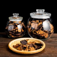 Botellas de Vidrio Herméticas, Frascos Transparentes Grandes para Almacenar Piel de Mandarina, Té y Alimentos, Tapas de Plástico, Modernas, Minimalistas y Ecológicas