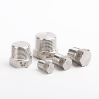 Acier inoxydable 316L /304 haute pression 3/4 "bouchon épaissi filetage externe filetage mâle hexagonal externe bouchon PT blocage