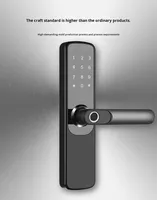 Kunci Pintu Pintar WiFi TTLOCK Berbahan Aluminium Alloy, Aplikasi Tuya, Sidik Jari, Kata Sandi, untuk Pintu Kayu Hotel, Rumah Sewa, Apartemen, Data Cloud