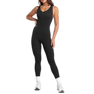 Mono Deportivo para Mujer, para Yoga, al Aire Libre, Venta al por Mayor, Color Liso, Talla Grande, Alta Absorción de Sudor, Conjuntos de Yoga para Mujer - Product Image 1