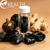 Capsules de Shilajit OEM avec gingembre et maca noire, prix d'usine, formule et emballages personnalisés pour adultes, soutien de la vitalité masculine