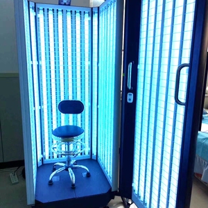 Cabina de Fototerapia UVB de <span class=keywords><strong>Cuerpo</strong></span> Completo Kernel KN-4001AB con 40 Lámparas UVB de 100W para Vitiligo, Psoriasis y <span class=keywords><strong>Dermatitis</strong></span> Atópica - Product Image 3
