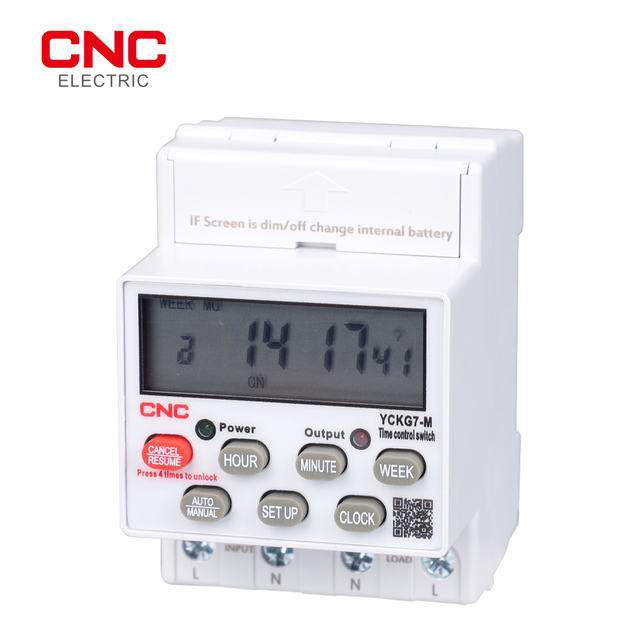 AC 220V/380V Electronic Timer Delay Riel 24hrs Time Switch