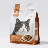 Pochette personnalisée à fond plat pour aliments pour animaux de compagnie avec fermeture éclair sac de friandises pour chiens et chats sac d'emballage d'aliments pour animaux de compagnie fabricant de sacs de nourriture pour chiens et chats