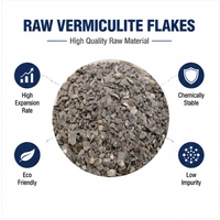 Fourniture d'usine de vermiculite naturelle brute en flocons pour la germination des semences, la mélange de terre pour l'horticulture et la métallurgie.