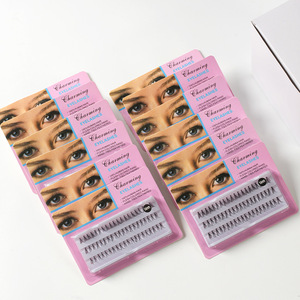 Venta al por mayor de pelo de garra de pollo plantar 3 líneas 5P pegamento seda visón pestañas individuales Volumen de pestañas extensiones de pestañas llamarada individual - Product Image 1