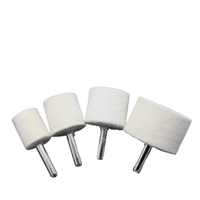 Ensemble de tête de polissage en feutre de haute qualité roues de polissage en laine accessoires d'outils rotatifs à tige