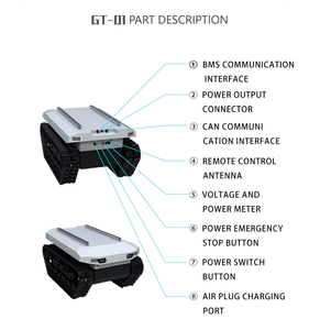 Chasis Todoterreno HXROBOT para Robots UGV con Capacidad de Carga de 300-1000 kg, Plataforma Compatible con ROS2 para AMR <span class=keywords><strong>AGV</strong></span> - Product Image 4
