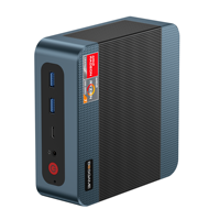 BOSGAME P3 Mini PC AMD Ryzen 7 6800H RAM 32GB DDR5 SSD NVMe 1TB |   AMD Radeon 680M Dual 2.5GbE LAN USB4 Tiga Layar 4K