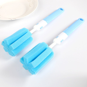 Cup <b>Brush</b> Long Handle Sponge Head For Glass Thermos Baby <b>Bottle</b> Cleaning Plastic Material - Product Image 3