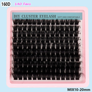 Pestañas Postizas en Racimo, <span class=keywords><strong>Volumen</strong></span> 60D/80D/100D/120D/160D, Extensión <span class=keywords><strong>de</strong></span> Pestañas, Curvatura CC DD D, Mixtas, Racimos <span class=keywords><strong>de</strong></span> Pestañas <span class=keywords><strong>de</strong></span> 10-20 mm - Product Image 5