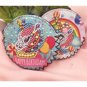 Diy diamante pintura unicornio serie diamante Cruz puntada Pack <span class=keywords><strong>de</strong></span> dos <span class=keywords><strong>dibujos</strong></span> animados <span class=keywords><strong>de</strong></span> cartera - Product Image 5