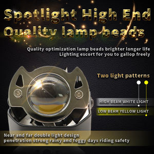 Phare de moto haute qualité 30W blanc jaune, faisceau Hi-Lo, accessoires d'éclairage pour moto - Product Image 5