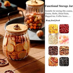 High Quality Airtight Borosilicate Glass <b>Jar</b> 650/750ml Heatable Environmental Protection <b>Kitchen</b> Food <b>Storage</b> Spice Containers - Product Image 2