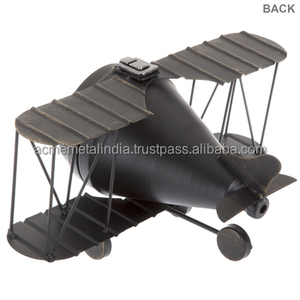 Reloj de Mesa con Forma de Avión en Metal con Recubrimiento de Níquel, Perfecto para una Decoración del Hogar Única - Product Image 3