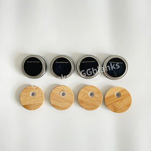 Abd depo su geçirmez 11oz güneş ışıkları boş süblimasyon çift duvar güneş enerjili cam kavanoz cam kutu kar küresi cam kapaklı kupa - Product Image 5