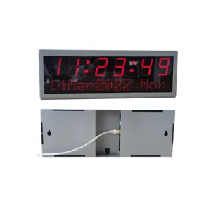 2.3 "동기화된 시간, 자동적인 일광 절약 시간 변화를 위한 x 6 손가락 NTP 시계