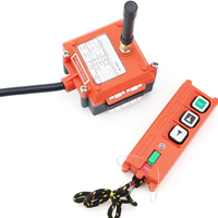 Télécommande industrielle sans fil F21-2S pour palan électrique, moteur d'enroulement, interrupteurs de sablage, UHF 868 MHz, 3 boutons, 220 V, 1 kW