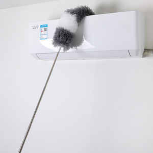 Plumeau télescopique en fibres synthétiques 136 cm, tête ronde extensible en aluminium pour le nettoyage des étagères - Product Image 2