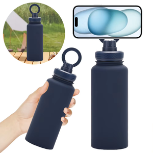 Magnetic Phone Holder Water Bottle Vacuum <b>Insulated</b> Stainless Steel Sports <b>Flask</b> with MagSafe Compatible Lid for Gym Outdoor - Product Image 6