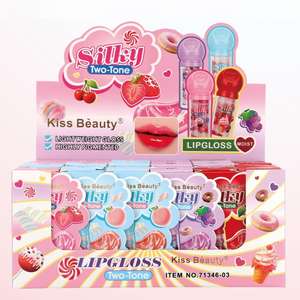 Kiss <span class=keywords><strong>Beauty</strong></span> Candy Concept ลิปกลอส2โทนสีนุ่มลื่นเครื่องสำอางน้ำหนักเบาลิปกลอส2สี - Product Image 6